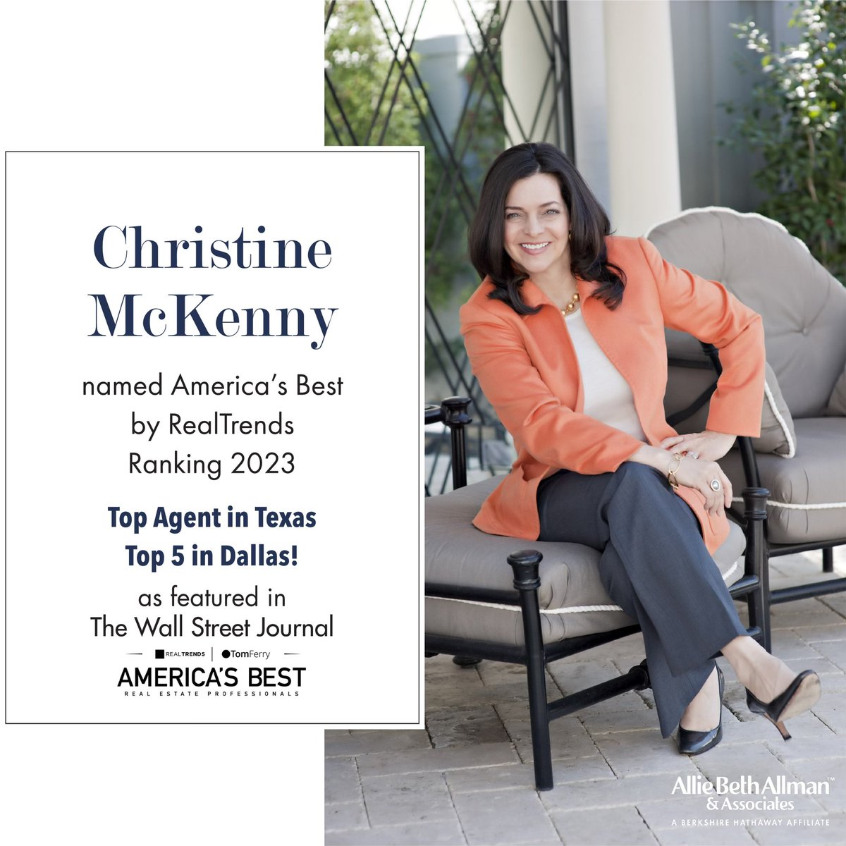 Honored and grateful to my many clients, friends, and supporters for enabling me the opportunity to accomplish this achievement as a Real Trends’ top agent in Texas and in Dallas! I always put my client’s needs first!