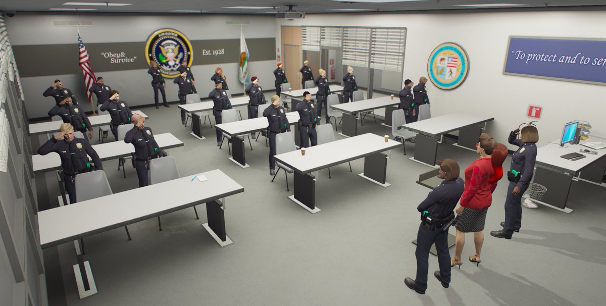 [LSPD - Briefing]  

Primer 10-80 en la sala de briefing. Buen servicio a todos los agentes que a partir de hoy surcan las calles protegiendo la ciudad de Los Santos.

@old_school_rp | #LSPD #ObeyAndSurvive