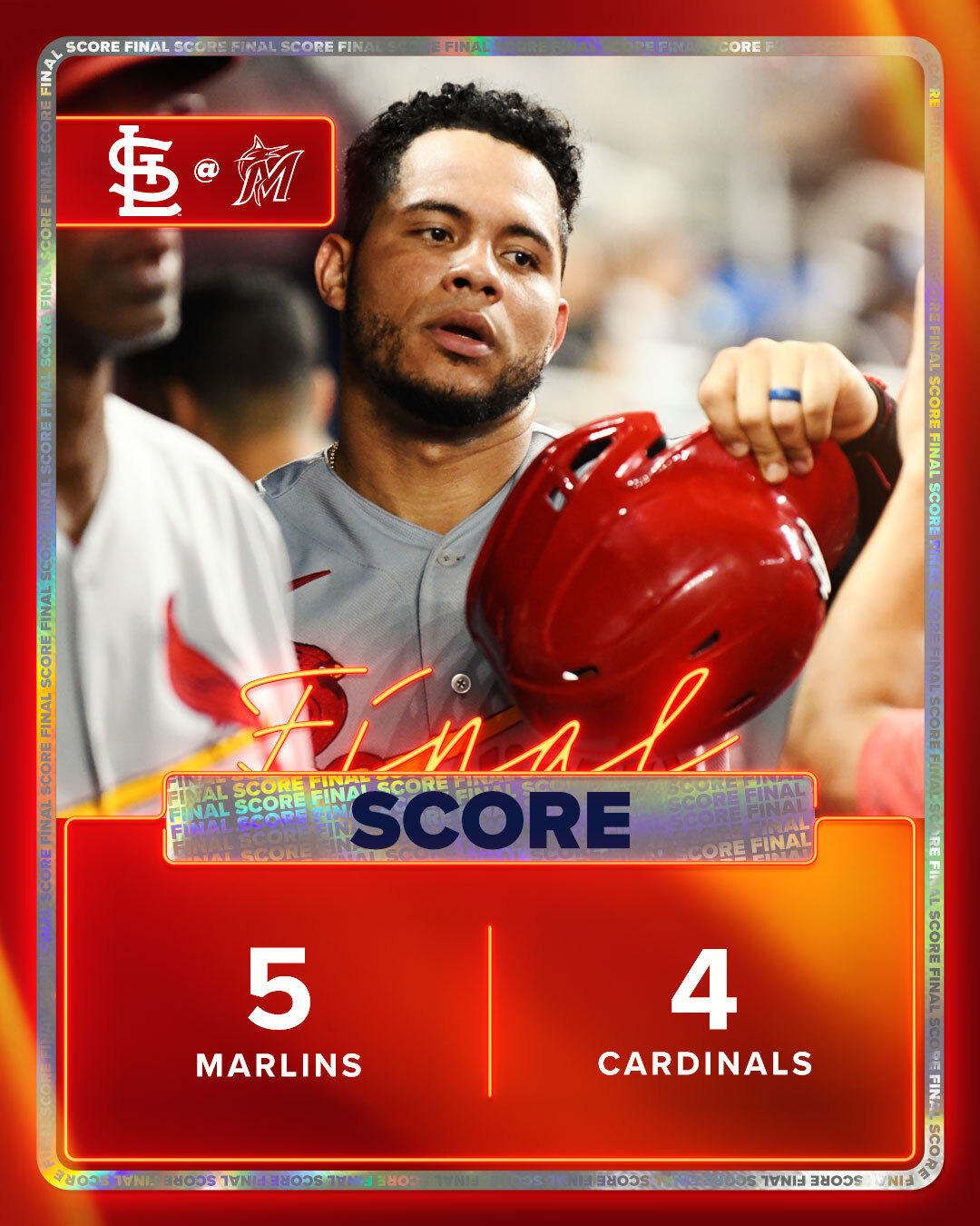 Cardinals at Marlins / Twitter