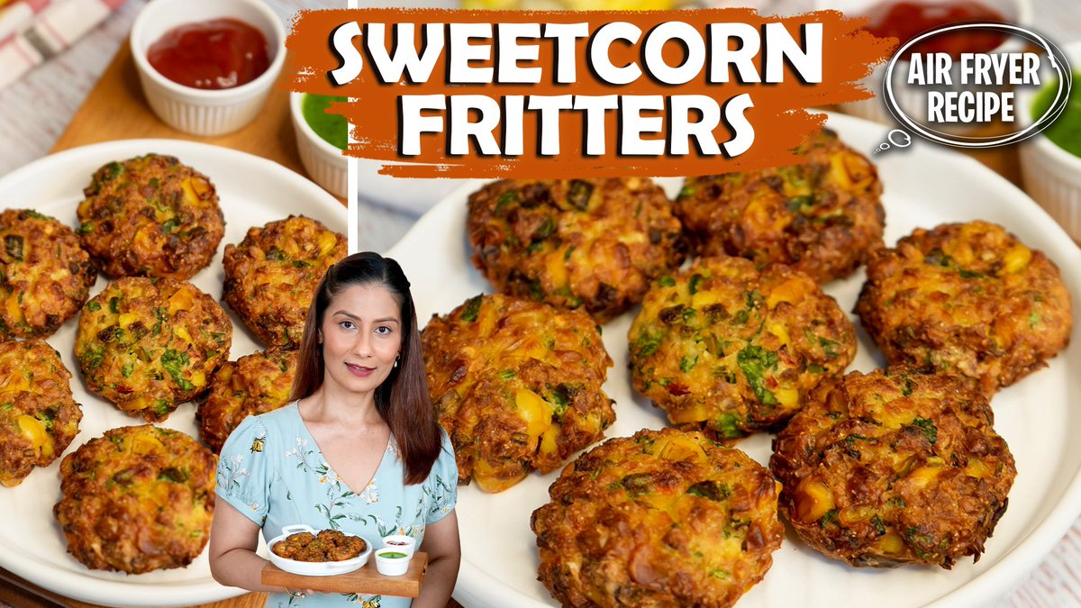 MeghnaFoodMagic's tweet image. Featured in @IndianExpress .. must have  Sweetcorn Fritters in Air Fryer  - youtu.be/VL-DuoYgqeI

Article link - indianexpress.com/article/lifest…
.
.
Love M #ChefMeghna #MeghnaInNews #MonsoonRecipes #sweetcorn #SweetcornFritters