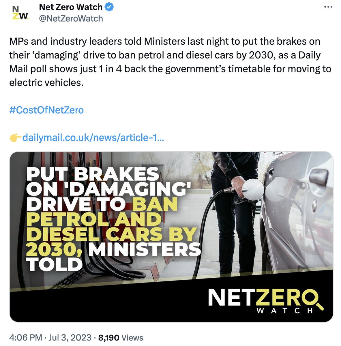 I don't know whether to laugh or cry at sections of the UK press attempts to stop the 2030 ICE ban. Meanwhile, in China, the 20 MILLIONTH EV just rolled off the line in Guangzhou...same day, two different worlds. Get with the program or get left behind.