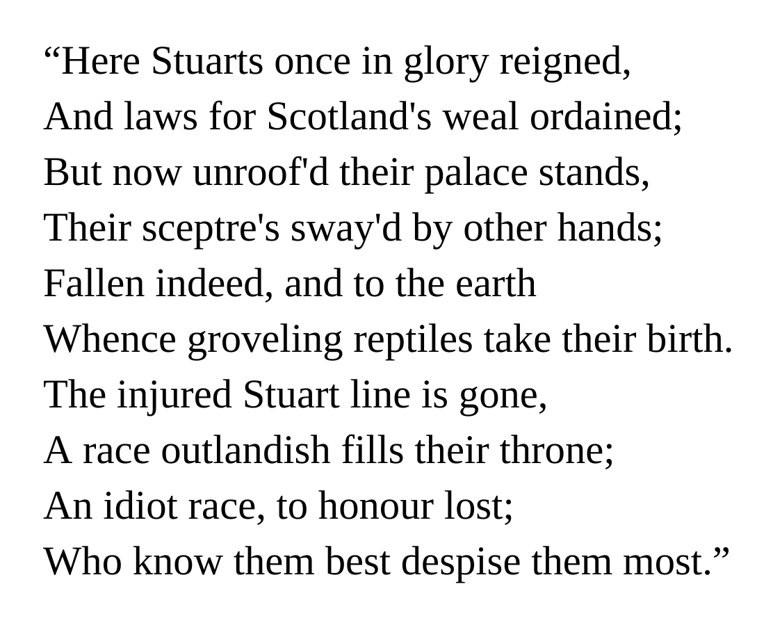 alanferrier's tweet photo. One for Scotland's so-called "royal week".
Lines on Stirling, Robert Burns, 1787. https://t.co/qWDvOLcLdz
