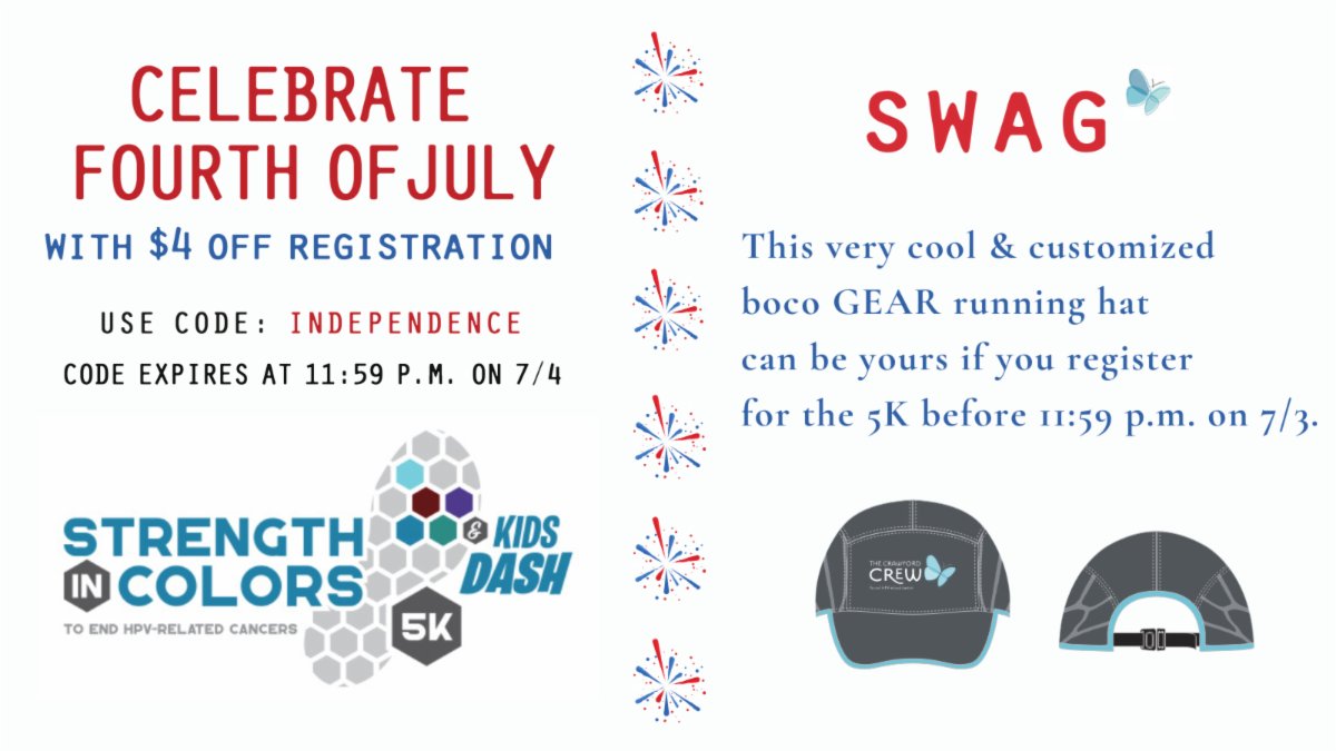 Wishing you a Happy Independence Day! Our country cherishes its freedom just as we cherish you, our kind &amp; generous supporters. As we celebrate this nation &amp; recognize heroes who protect our freedom, please enjoy a small #thankyou gift from us. #protect #freedom #endhpv #tcc2009