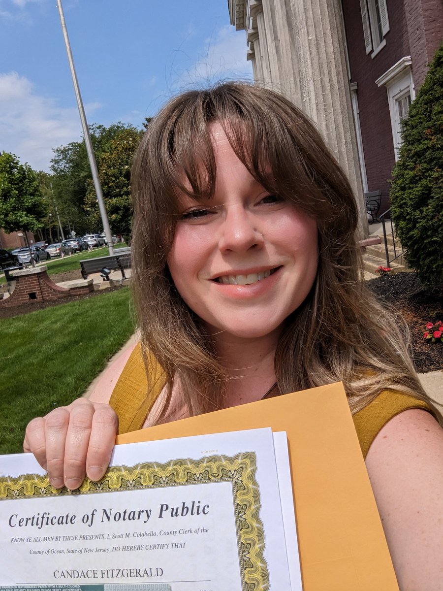 Officially a Notary Public in NJ!!!