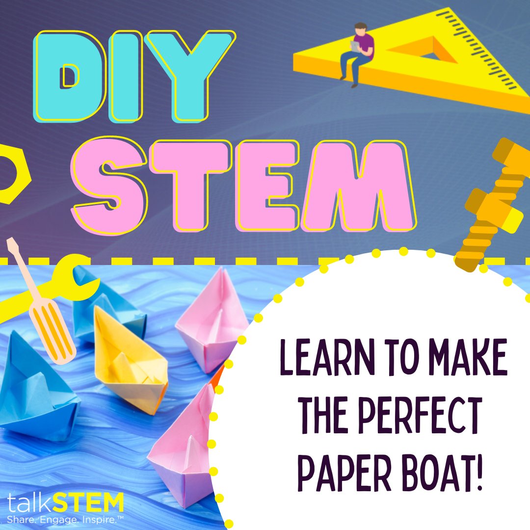 talkingSTEM's tweet photo. Here's a #DIYSTEM for everyone to enjoy - let's make the perfect boat design with help from Girls Do #STEAM! Visit https://t.co/rGAoDs82AA to watch this video!
#design #onlineteaching https://t.co/npw0vYLqoG