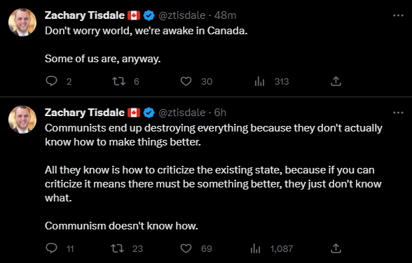 GetOverItNumpty's tweet photo. The guy is just so bad at this and so completely delusional. I have watched him at protests and man, he is top quality goof. Big shit-eating grin bouncing around like a juvenile. Wanna bet he has never read Das Kapital? #CanadianGoofs https://t.co/PxHF1mWfeM