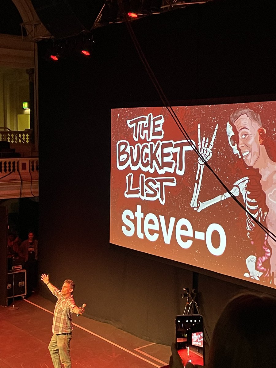 Pinder1993's tweet photo. @steveo honestly man the way you delivered and composed everything to make it work how it did was incredible. Honestly some of the funniest stuff we’ll ever see. Hope the full recording of it goes just as good. #yeahdude #BucketListTour #SteveoTour https://t.co/SXFtGNjADv
