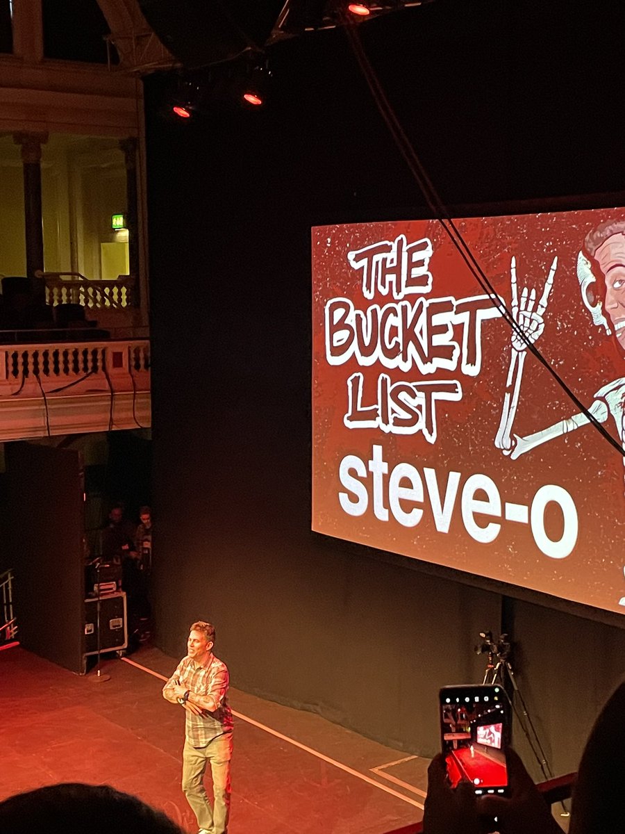 Pinder1993's tweet photo. @steveo honestly man the way you delivered and composed everything to make it work how it did was incredible. Honestly some of the funniest stuff we’ll ever see. Hope the full recording of it goes just as good. #yeahdude #BucketListTour #SteveoTour https://t.co/SXFtGNjADv