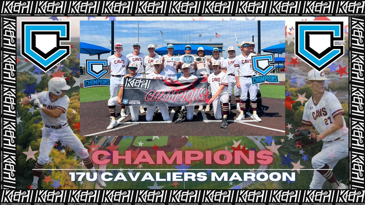 💥🏆17/18U KCPI CHAMPIONS🏆💥

Congratulations to our 2023, 17/18u Kansas City Program Invitational Champions, <a href="/CavClubBaseball/">Cavalier Baseball Club</a> maroon!!

A high scoring championship game sent this squad home with a victory!

#WhyPlayAnywhereElse