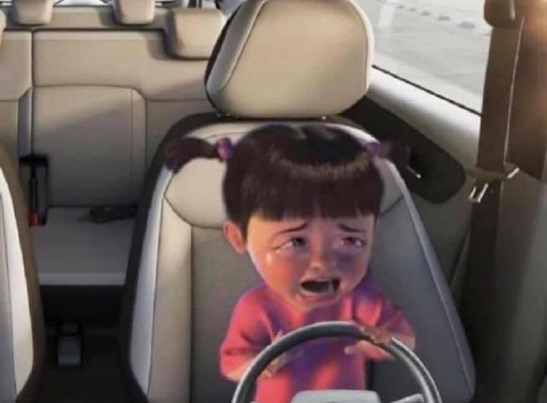 when It’s raining and the lines start to disappear on the road 🙄🤣