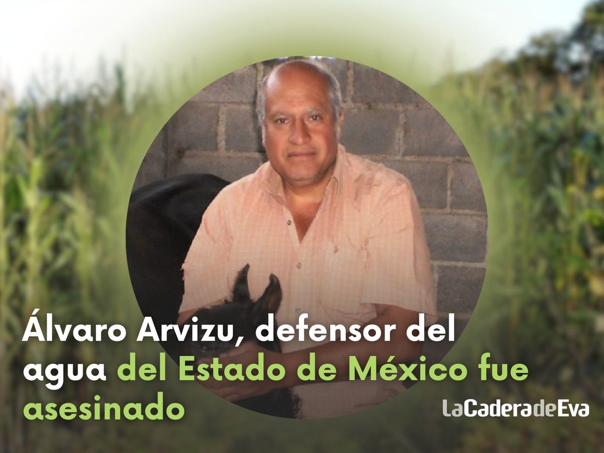 LaCaderadeEva's tweet photo. 🟣Álvaro Arvizu dedicó su trabajo a defender el agua. Su asesinato en el #Centli de la @lauammx
 no es un hecho aislado, por el contrario, es un suceso que nos atraviesa como sociedad -> afirmó Leticia Merino de la @cousunam
No olvides informarte aquí. 👇
https://t.co/tNYUUNQPfA https://t.co/cY97120qNO