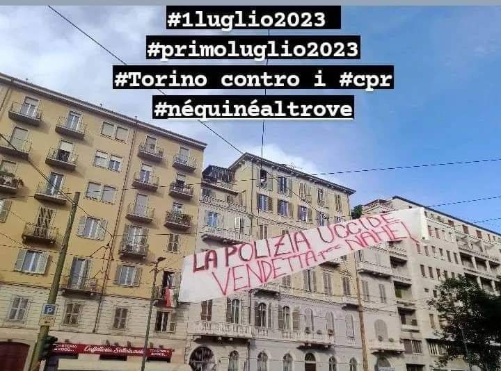 Le voyage de #Nahel ne s'est pas achevé à #Nanterre🕯️... Il se poursuit en Irlande 🍀, en Italie ⛲, en Crète ⛱️  ...

"La polizia occide, vendetta per Nahel"

"Solidarity with the french riots against racism &amp; police. Justice for Nahel !"

"Giustizia per Nahel"

(Source #FBK)