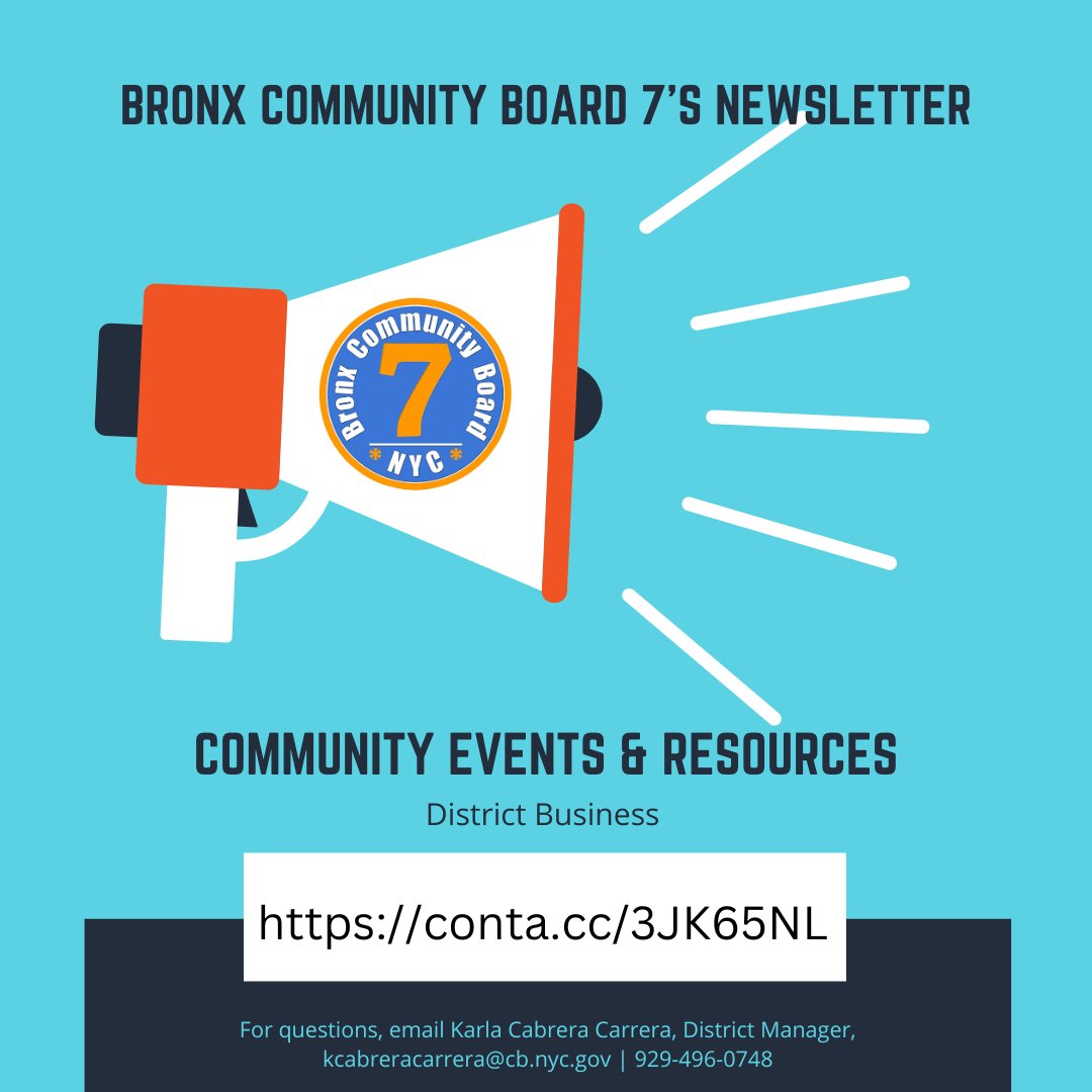 District Business, Street Closures, Community Events &amp; Resources

conta.cc/44vETKq