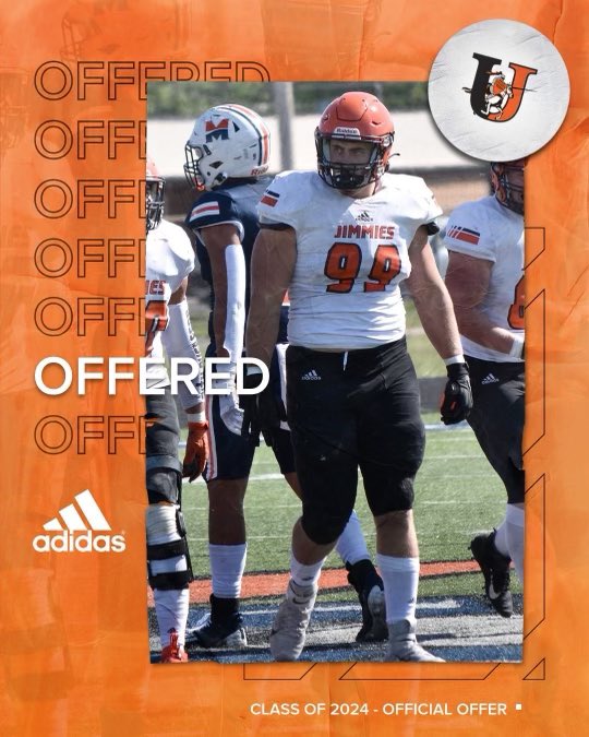 After a great conversation with @CoachZim_UJ I am very excited to announce I have received my first NAIA offer from @JimmieFootball ❕#GoJimmies #ChopAndCarry
