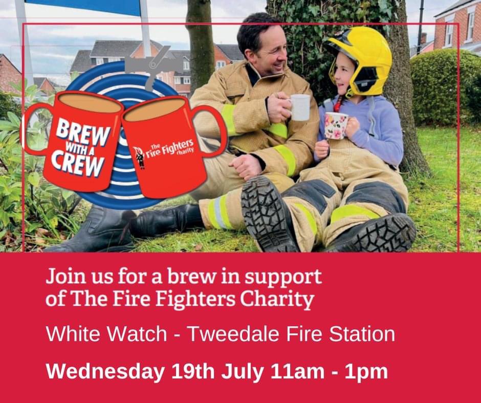White Watch <a href="/SFRS_TelfordCtl/">Telford Station</a> are holding a #brewwithacrew on Wednesday 19th July 11am-1pm at Tweedale Fire Station. 

If you are free, pop along and say hi and have a brew.