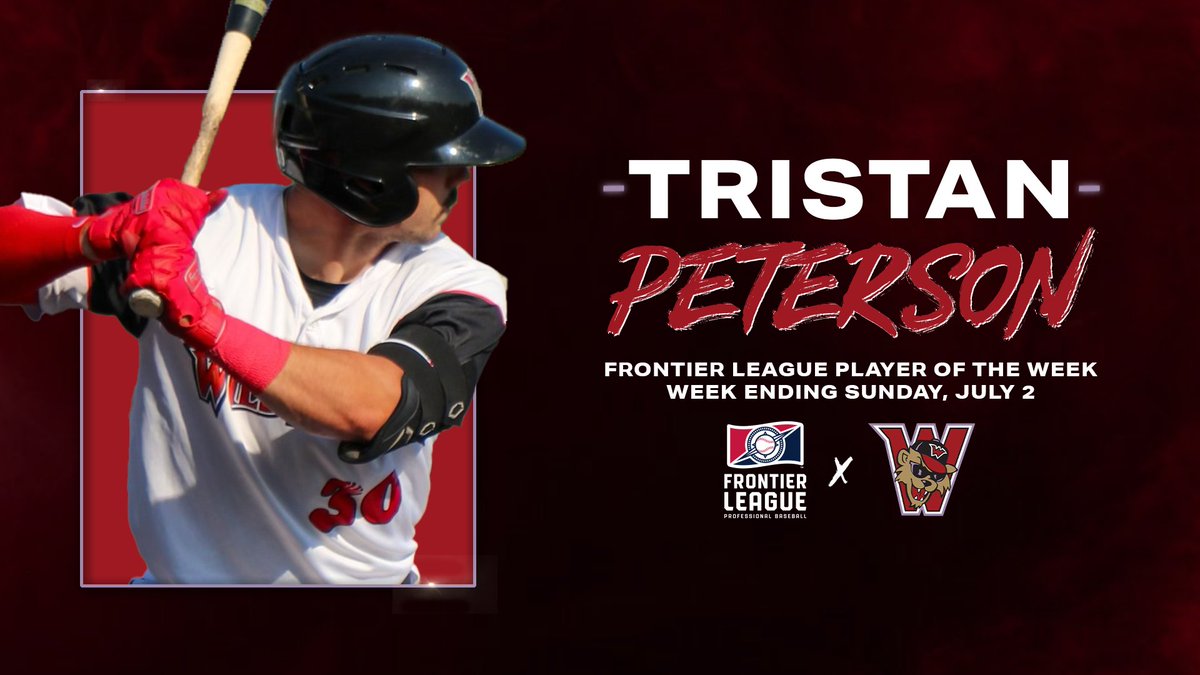 Washington Wild Things (@washwildthings) on Twitter photo Tristan Peterson (<a href="/tpeterson_28/">Tristan Peterson</a>) has been named <a href="/FLProBaseball/">Frontier League</a> Player of the Week.
📖: bit.ly/TP-POTW
#WeMakeForeverFans Tristan Peterson (<a href="/tpeterson_28/">Tristan Peterson</a>) has been named <a href="/FLProBaseball/">Frontier League</a> Player of the Week.
📖: bit.ly/TP-POTW
#WeMakeForeverFans