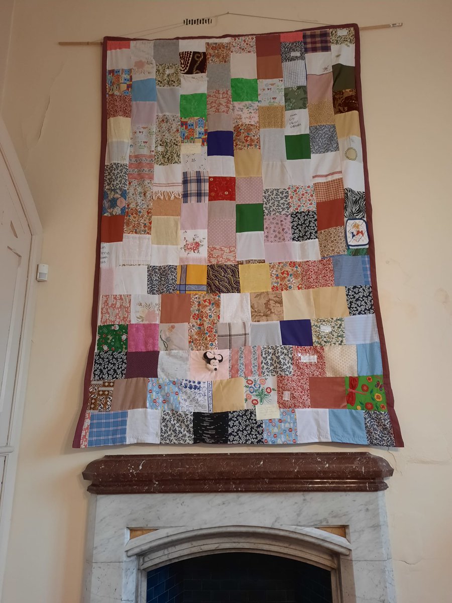 A lovely Tapestry which has been created from pieces of cloth which were presented by Mothers &amp; Grandmothers across the diocese, reflecting their different crosses in life. The Tapestry has now been placed in The Synod Hall in St Patrick's Cathedral to mark this 150th year.