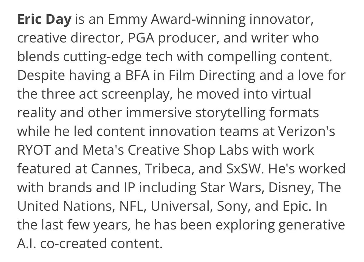 PipelineArtists's tweet image. A.I. isn’t disappearing. 

Should it replace writers entirely? 🙄 No. And in our opinion it can’t.

But—

It can be used to enhance your own writing.

Next week, host Eric Day lays out the opportunities for storytellers, from both a writing and tech POV. 

symposium.pipelineartists.com/how-to-use-gen…