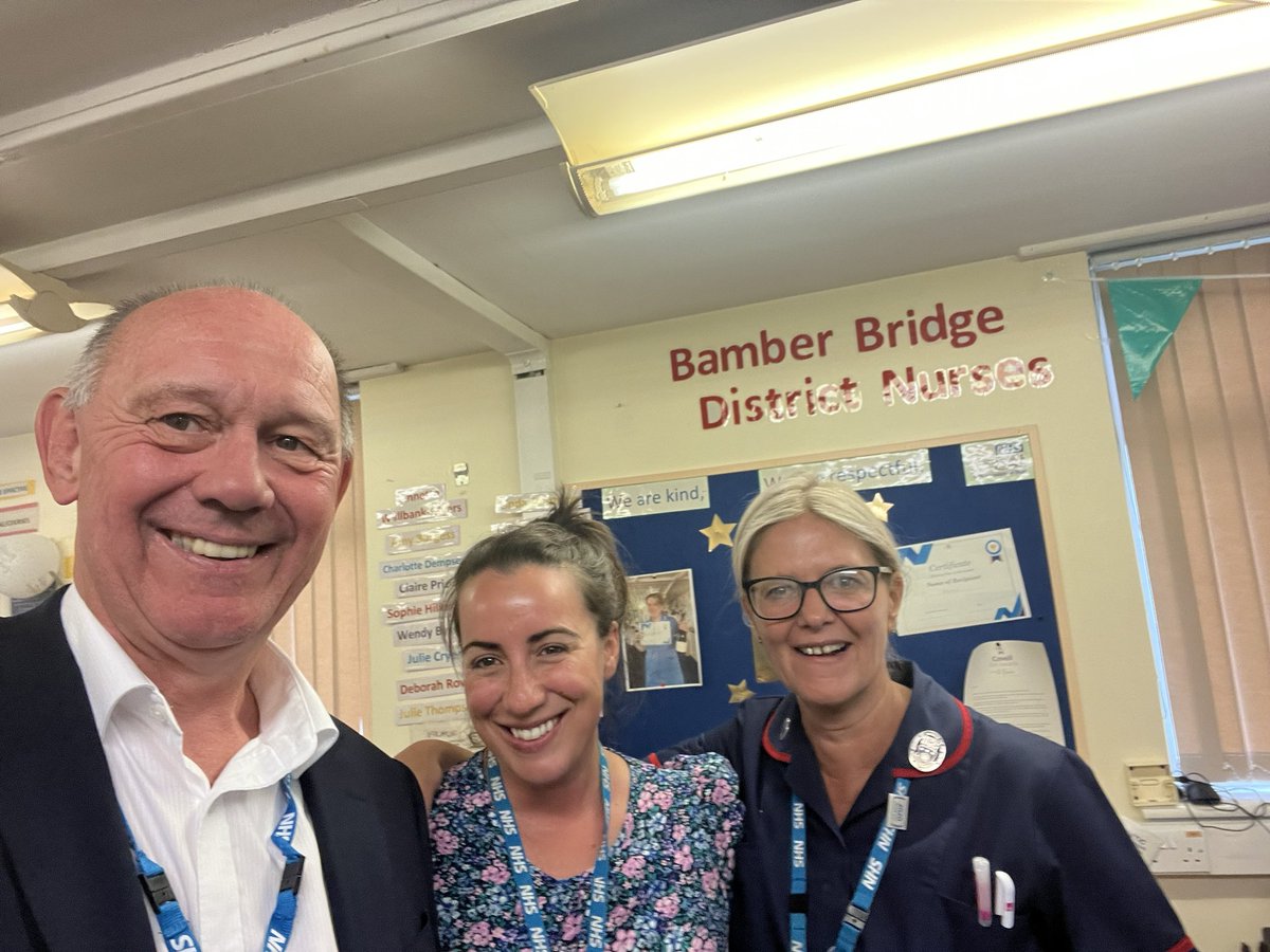 david fillingham (@davidfillingh14) on Twitter photo I know from personal experience just what a vital role District Nurses play. So it was great to learn more about their service today with Julie Cryer and Andrea Bramley <a href="/WeAreLSCFT/">Lancashire & South Cumbria NHS Foundation Trust</a> Bamber Bridge Clinic. Thank you to all the team for their fabulous work
<a href="/Bex2079/">Rebekah Roshan πππ</a> @JulieAnneM2016 I know from personal experience just what a vital role District Nurses play. So it was great to learn more about their service today with Julie Cryer and Andrea Bramley <a href="/WeAreLSCFT/">Lancashire & South Cumbria NHS Foundation Trust</a> Bamber Bridge Clinic. Thank you to all the team for their fabulous work
<a href="/Bex2079/">Rebekah Roshan πππ</a> @JulieAnneM2016