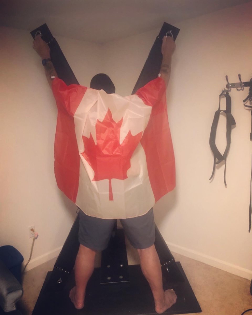 MissRedRules's tweet image. Hi all! I had some fun with my sub on Canada Day!😈😀Long time no see. I was locked out of my page but I’m back.😘