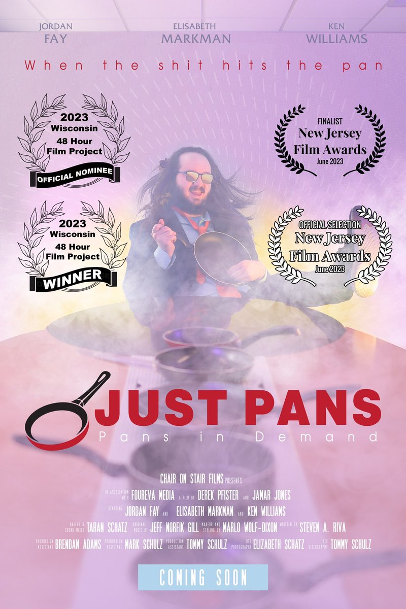 COSFilmsINC's tweet photo. We are excited to share that our Wisconsin 48 Hour Film “Just Pans” and our episode of “The Next Frame” featuring creative artist Terry King are FINALISTS in the @njfilmawards 

#thenextframe #newjerseyfilmawards
#filmmaking #filmawards #newjersey #milwaukee https://t.co/HPWcAYWABU