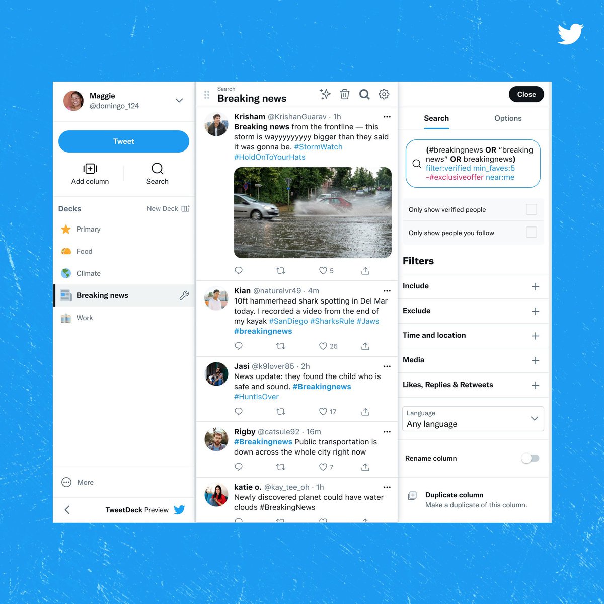 verge's tweet photo. Twitter is going to force everyone to use the new Tweetdeck https://t.co/pKBTKLC27O https://t.co/yAhY69EemO