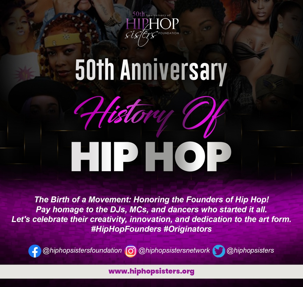 HIPHOPSISTERS's tweet image. 🎶 The Birth of a Movement: Honoring the Founders of Hip Hop! Pay homage to the DJs, MCs, and dancers who started it all. Let's celebrate their creativity, innovation, and dedication to the art form. #HipHopFounders #Originators