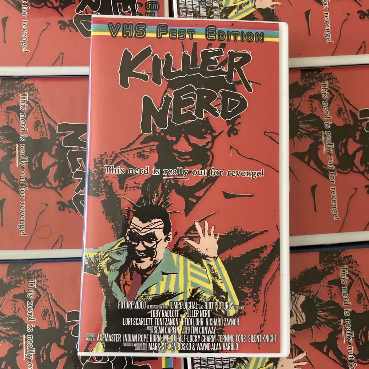 future_vid's tweet photo. Future Video will be back to the @MahoningDIT for #vhsfest2023 with a limited number of copies of this #vhsfest Edition of KILLER NERD that features an exclusive intro by Toby Radloff. VERY LIMITED QUANTITIES!
#futurevideo #tempevideo #vhsfest7 #killernerd #horrorvhs https://t.co/d5cpfUrC57