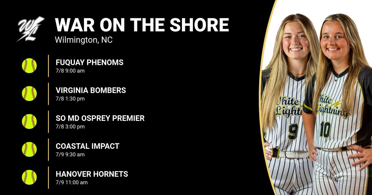 Looking forward to meeting coaches this weekend <a href="/AbbeySoftball/">Abbey Softball</a>
@softballbsu
@chowansoftball
<a href="/ClaflinSoftball/">Claflin University Softball 🐾🧡</a>
@ciusoftball
@ehc_softball
@gcpride_sball
@quakersoftball
@lmc_softball
@lumo_softball
<a href="/louisburg_sb/">Louisburg College SB</a>
<a href="/MarymountSball/">Marymount Softball</a>
@mcsbangels
<a href="/MUMonarchsSB/">Methodist University Softball</a>
<a href="/CorbinWeeks/">Corbin Weeks</a>
<a href="/NC_Wesleyan_SB/">N.C. Wesleyan Softball</a>