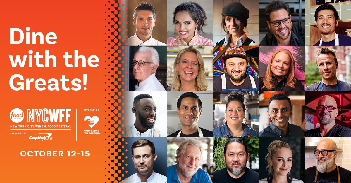 NYCWFF's tweet photo. Our Intimate Dining series is back! Wine & dine with some of the world’s best chefs, right here in NYC. Learn more about the 50+ chefs who will be participating at this year's #NYCWFF intimate dinners, brunches and lunches on our Instagram #CHEFSOFNYCWFF series every Wednesday https://t.co/4tUckZX9Od