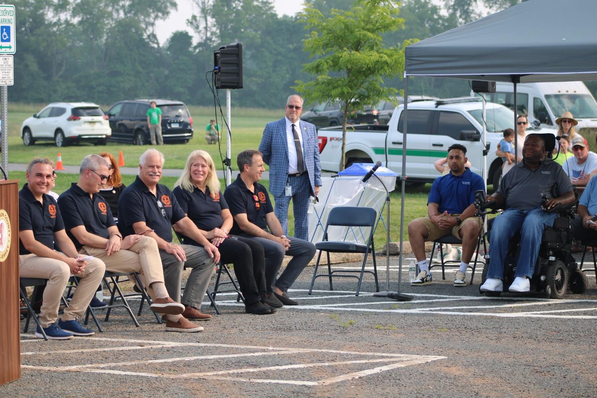 EricLeGrand52's tweet photo. Providing opportunities and breaking down barriers for people with disabilities 

Thank you @Whirlconstr for the opportunity to be a part of the Ribbon Cutting of the new universal playground for all children at Deer Path Park, in Hunterdon County New Jersey. https://t.co/I5uOO1s1n2