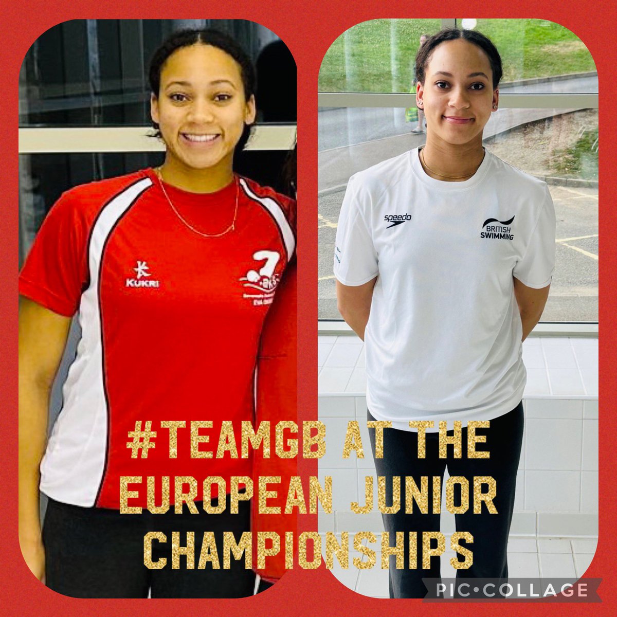 7oaksSwim's tweet photo. A 34 strong British team take to the pool tomorrow for the European Junior Swimming Championships. 
Our own Eva Okaro will get her EJ campaign underway tomorrow with the Women’s 4x100Freestyle relay heats. Immensely proud! Best of luck to you &amp; the team! #RedArmy #OaksOnTour https://t.co/nJnaT8T8oi