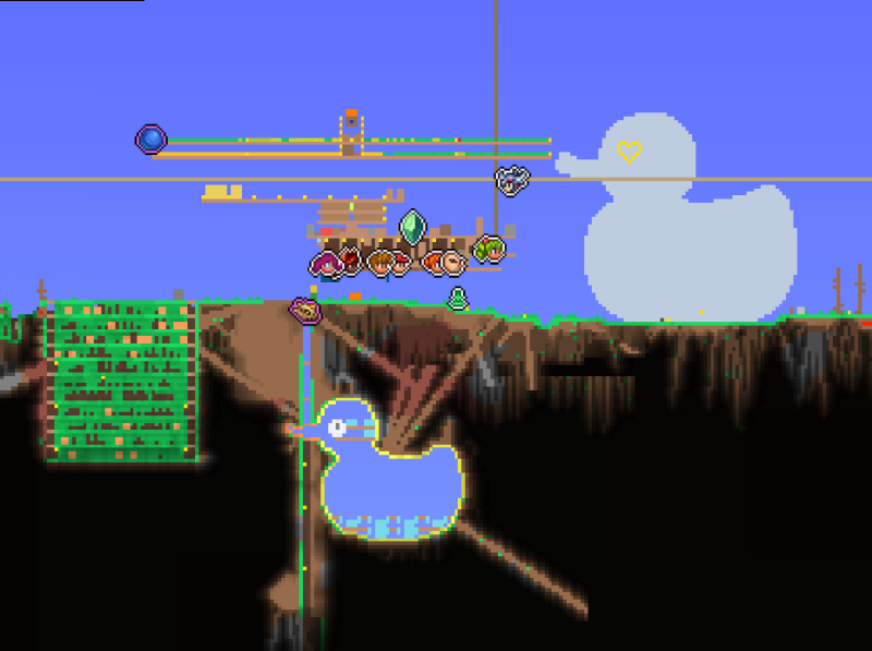 i made two big ducks with the terraria speedrunners yesterday HappyPag

special shoutout to <a href="/aalacarra/">alacarra</a> for helping me with ducks :D