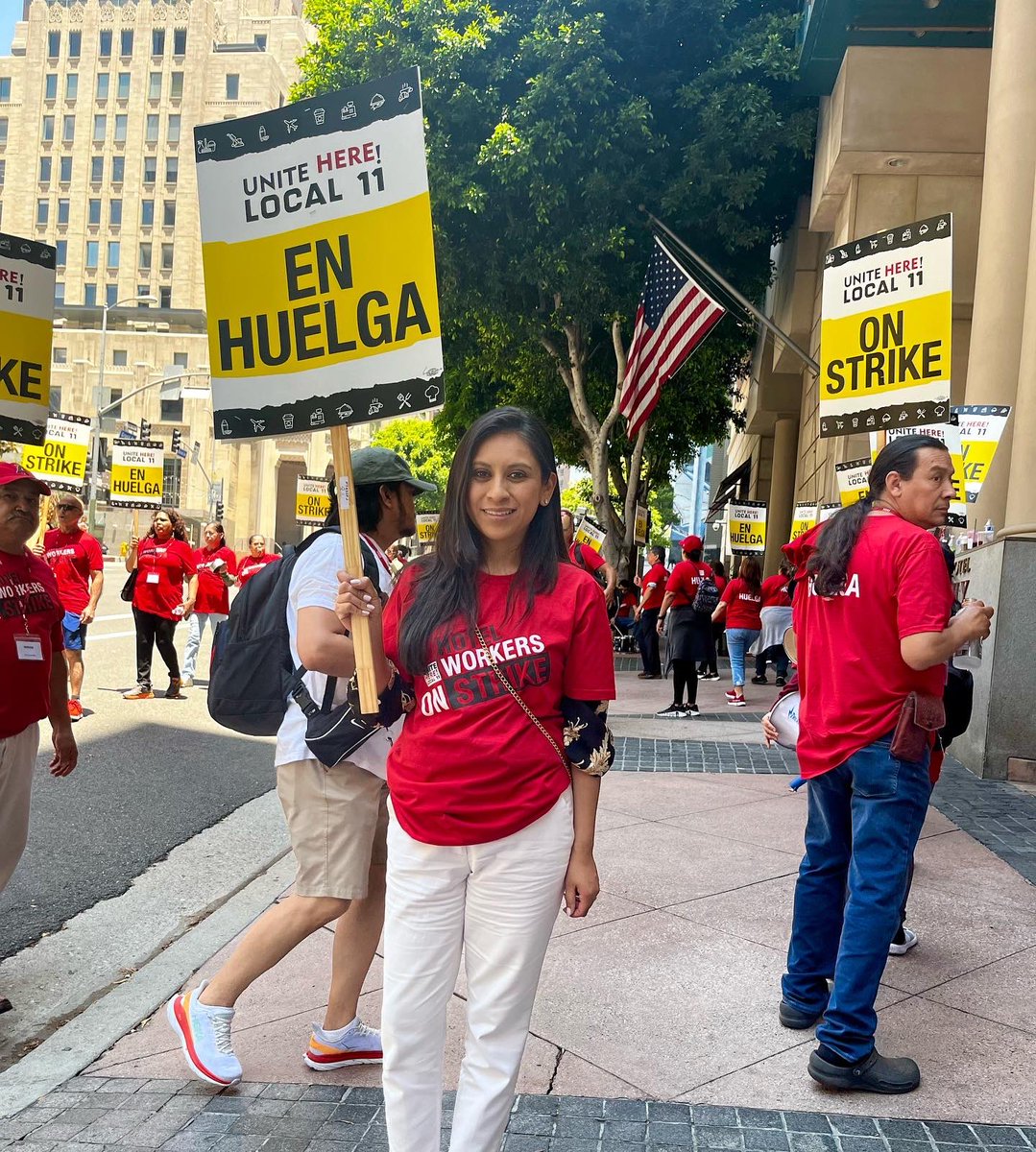 My mami/baby’s grandma is a member of <a href="/UNITEHERE11/">UNITE HERE Local 11</a>.

As a former labor organizer, daughter of a union member and 🤰🏽expecting mom-to-be, I am excited to pass down equity values to my child. Worker rights are not a talking a point for me—they are embedded in my DNA.