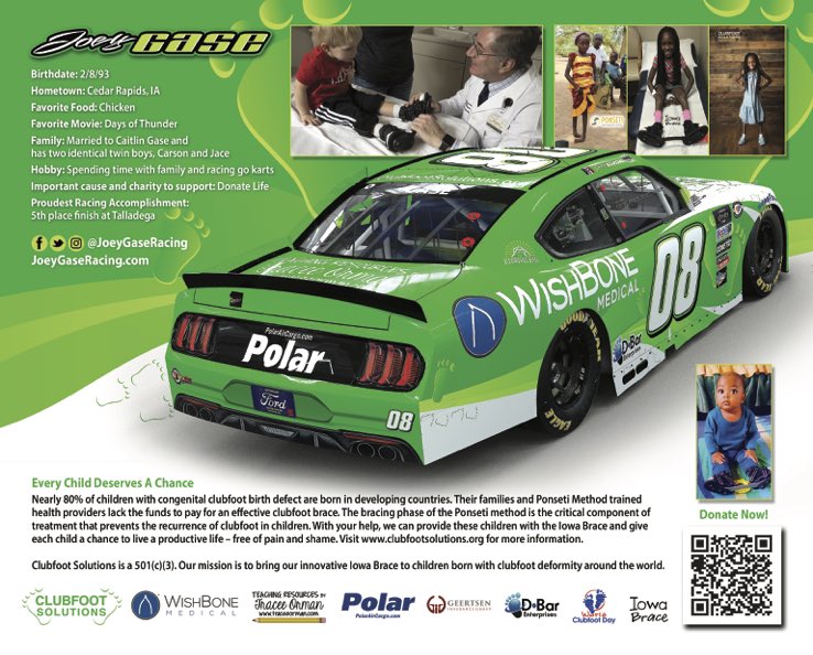 FS21_Baseball's tweet photo. Former clubfoot child Freddy Sanchez &amp; Footprints of Hope Campaign raise awareness &amp; funds for children with clubfoot deformity for NASCAR Chicago Street Race on July 1st. 👣🏁 #ClubfootSolutions https://t.co/eFmslbp0Nn