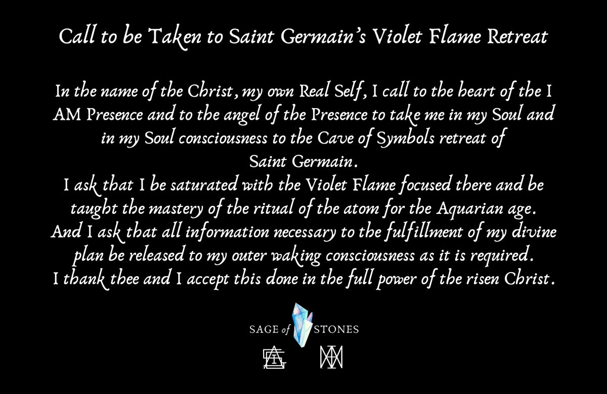 sageofstones's tweet image. #SoulActivations #HeedTheCall #SaintGermain