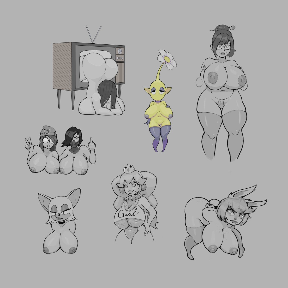 Here is the full titty doodle sheet.