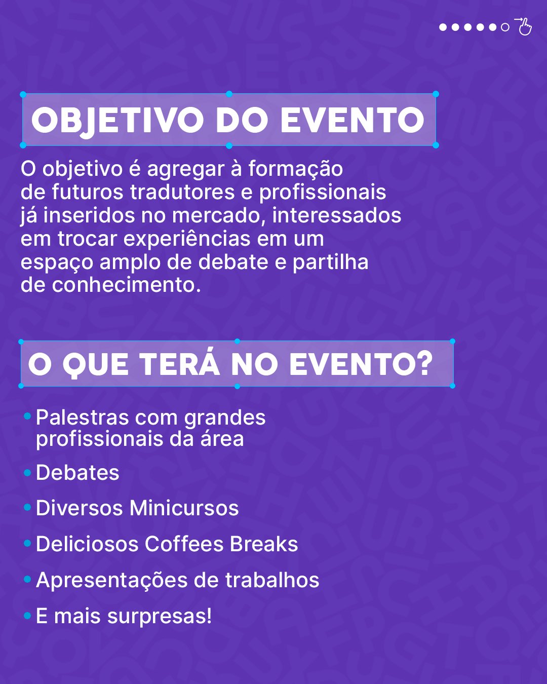 Evento do Dia do Tradutor. 