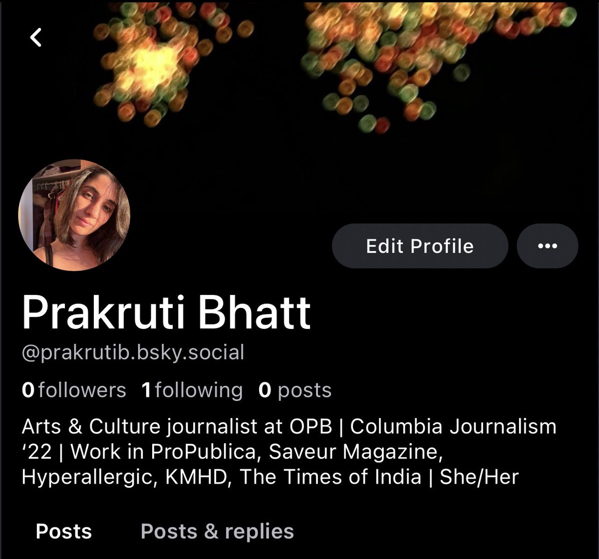 Prakruti Bhatt (@prakrutikbhatt) on Twitter photo Since we’re on the “What even is Twitter rn” train, catch me on Bluesky!
(Big thanks to <a href="/alex_zee/">Alex Zielinski</a> for showing me the way out of this hellscape.) Since we’re on the “What even is Twitter rn” train, catch me on Bluesky!
(Big thanks to <a href="/alex_zee/">Alex Zielinski</a> for showing me the way out of this hellscape.)