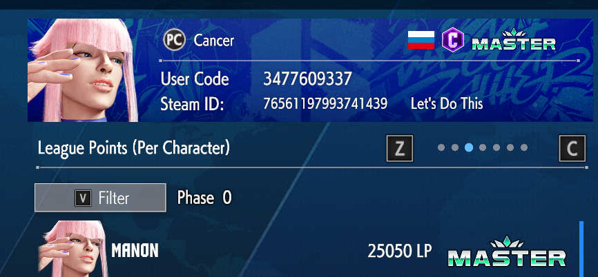cancerFGC's tweet photo. Always hated ranked grind and starting from silver didn't make things better, can focus on subchars and MU labbing for now https://t.co/8CvRS4Agq3