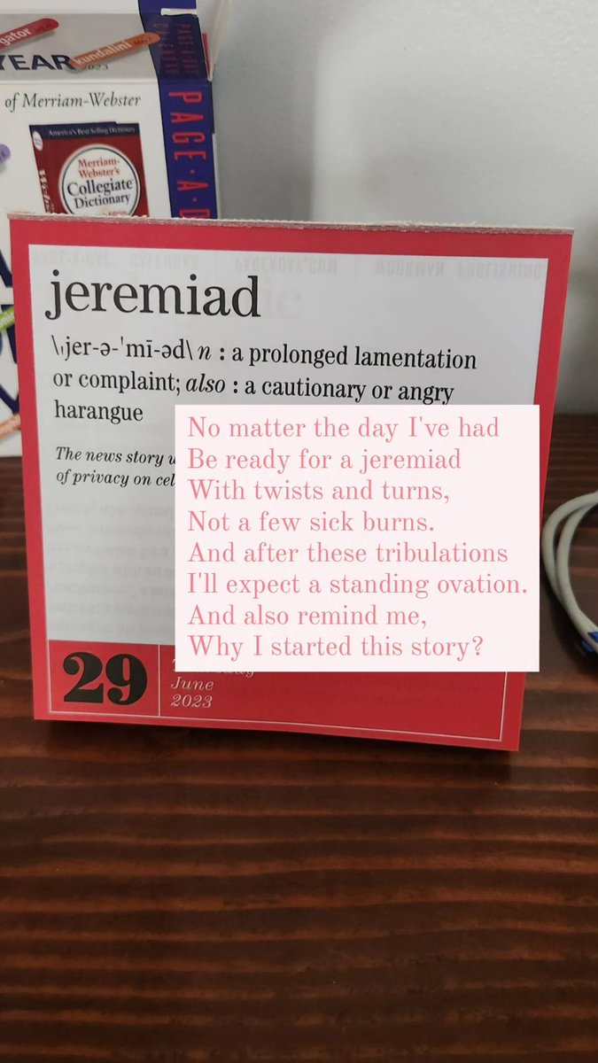 WordsBySabina's tweet photo. Another week of #WordOfTheDay #poetry! https://t.co/TZZyyVt2zY