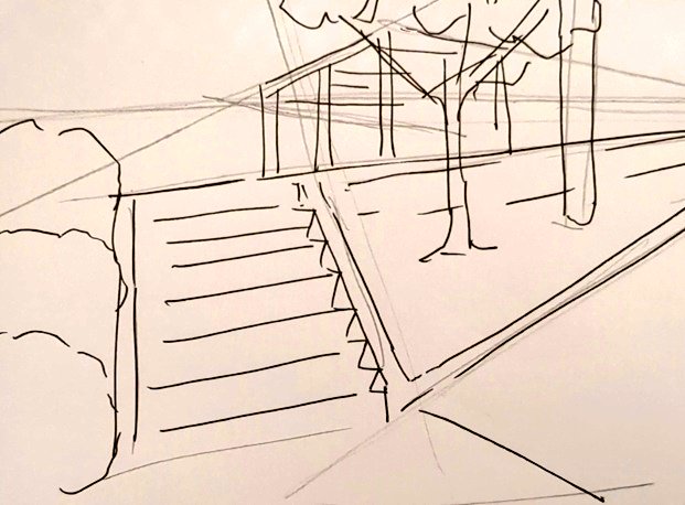 #1日1模写 Ⅲ　189/365
今日は手足と階段でした✨
超苦手意識のあった背景が
だんだん楽しくなってきた🥰
#無煙マッチ https://t.co/llBkmtOASN