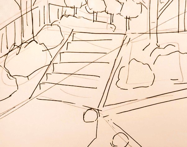 #1日1模写 Ⅲ　189/365
今日は手足と階段でした✨
超苦手意識のあった背景が
だんだん楽しくなってきた🥰
#無煙マッチ https://t.co/llBkmtOASN