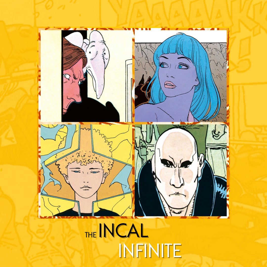 IncalInfini's tweet photo. We're a bit curious... Who is your favorite character in Jodorowsky and Moebius The Incal, the one you would like to see first in the box of The Incal Infinite ? https://t.co/Ut6izYrfHa
