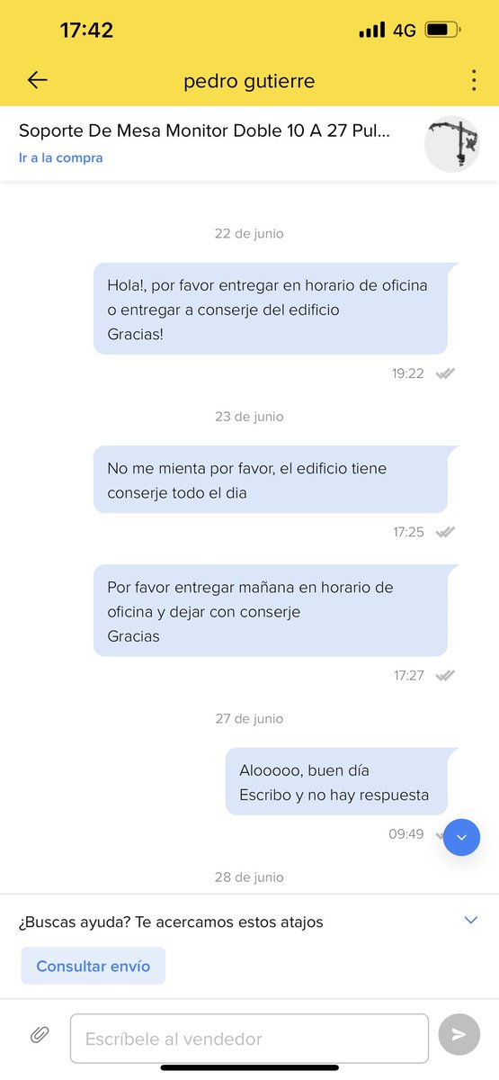 aafcaafc's tweet photo. @Mercadolibre RECLAMO!!! https://t.co/cuQyVTa9O3