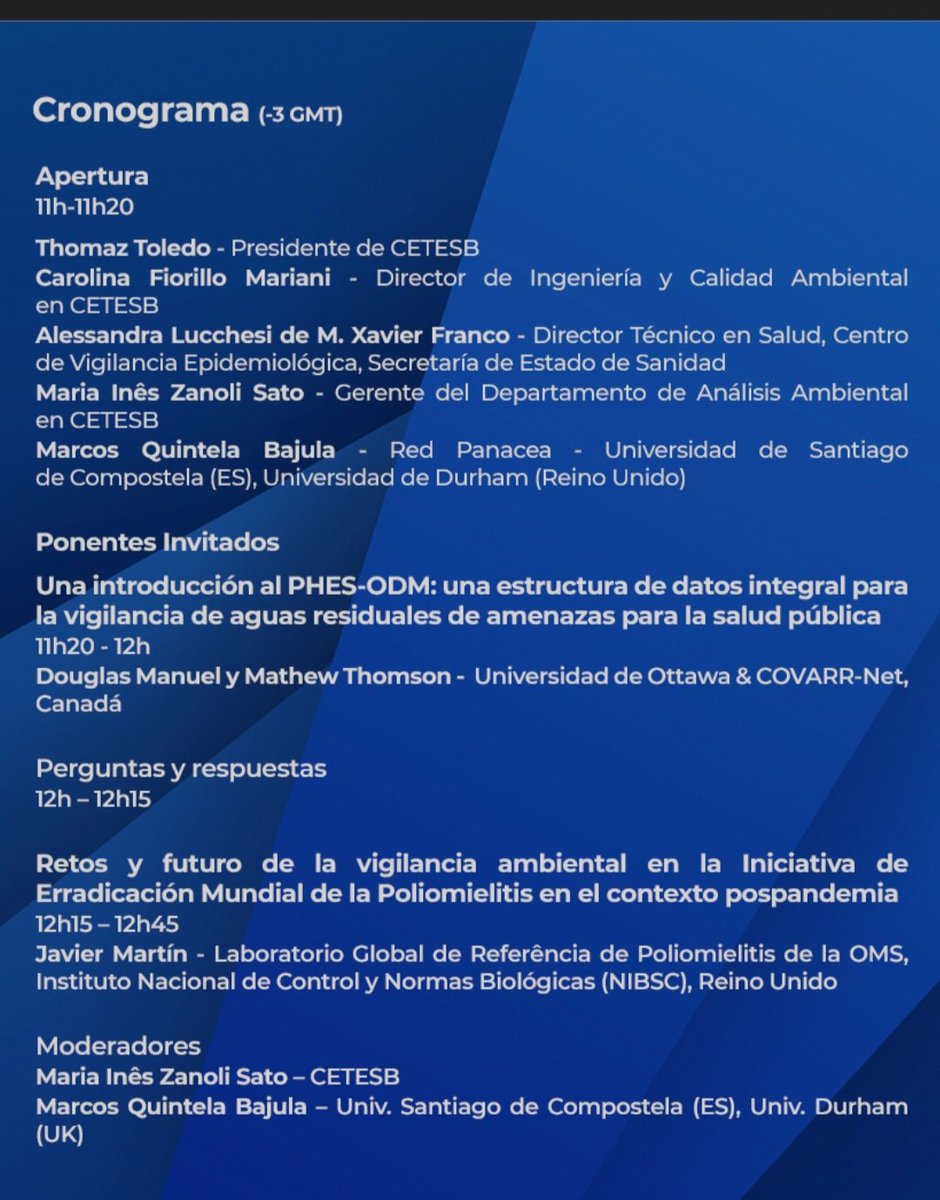 Cesar47R's tweet image. Taller virtual: Vigilancia Ambiental de Patógenos en Aguas Residuales.