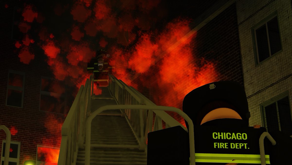 CFD_RBLX's tweet image. CFD on a call, of a Abandoned Apartment Fire. Working very hard to knock the fire down! #ROBLOX #RobloxChicago #RobloxDevs