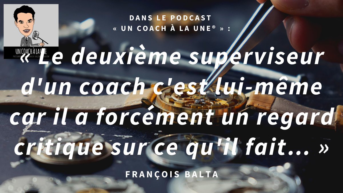 Dans le 26ème épisode du podcast « Un Coach À La Une® », le superviseur François BALTA répond à nos questions sur la systémique coopérative.

Écoutez l'épisode : tinyurl.com/UCALU26

#LeMédiaDesCoachs #Coaching #coach #supervision