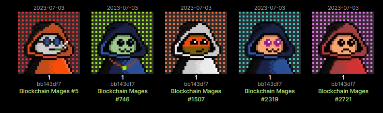 Wolfgan04's tweet photo. Conjured 5 magicians 🧙♂️ for myself 🔥🚀@BlockchainMages
#blockchainmages #CNFTs #CardanoCommunity #gaming https://t.co/kyKcgAGgam