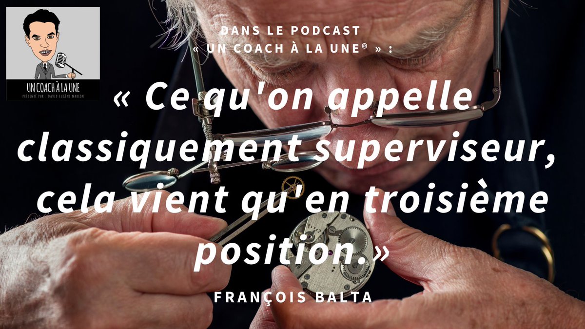 Dans le 26ème épisode du podcast « Un Coach À La Une® », le superviseur François BALTA répond à nos questions sur la systémique coopérative.

Écoutez l'épisode : tinyurl.com/UCALU26

#LeMédiaDesCoachs #Coaching #coach #supervision